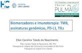 Biomarcadores e imunoterapia: TMB, assinaturas genômicas ......PFS favorável em câncer de pulmão (p