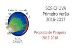 SOS CHUVA Primeiro Verão 2016-2017chuvaproject.cptec.inpe.br/soschuva/pdf/reunioes/06-04/reuniao-06-04.pdfPrimeiro Verão 2016-2017 Proposta de Pesquisa 2017-2018. Casos de estudo