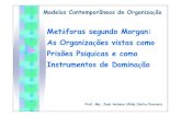 Metáforas segundo Morgan: As Organizações vistas como … · 2016. 4. 9. · aspectos das atividades dos grupos e das organizações, influenciando o seu funcionamento. MCO-05