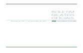 Boletim nº 039, 11 de Setembro de 2017 - Boletim de Atos ... · boletim nº 039, 11 de setembro de 2017 boletim de atos oficiais reitoria atos ato do(a) reitoria nº 1304/2017 retificaÇÃo,