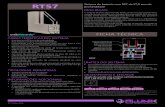 RT57 Sistema de batente com RPT de 57,8 mm de ... - Alunik · · Dobradiças de porta para pesos até 160 kg/folha. RT57 RT57 - Ficha Tecnica_2018-06 ... perﬁs com linhas retas