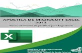 APOSTILA DE MICROSOFT EXCEL 2013 - PET-ECV · 2020. 4. 21. · Minicurso de Microsoft Excel 2013 – Desenvolvimento de planilhas para Engenharia Programa de Educação Tutorial de