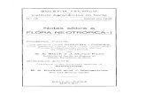 Notas sôbre a FLÓRA NEOTRÓPICA-I - Embrapaainfo.cnptia.embrapa.br/digital/bitstream/item/69208/1/IAN-BT15-p3.… · herbário básico da flora tropical do Novo Mundo. t inicia,