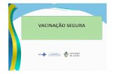 VACINAÇÃO SEGURA · 2019. 11. 11. · Técnica de administração via intramuscular esquerdo do membro em que as vacinas foram administradas, a fim de identificar a ocorrência