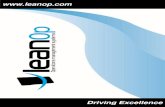 Driving Excellence - Leanop PT€¦ · Coordenação de equipas. Recolha e tratamento de dados de equipamentos Organização das intervenções e outros pedidos Optimização de Equipamento