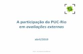 A participação da PUC-Rio em avaliações externas§ões...801–1000Federal University of Pelotas 19.0–25.9 22.1 10.4 42.0 34.0 20.6 Impact 2019 (primeira edição publicado em