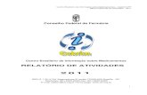 2011 - Conselho Federal de Farmácia - Brasil de atividades 2011 doc.pdf · supervisionado de estudante de farmácia na execução de tarefas típicas de um Centro de Informação