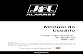Manual do Usuário - JFL Alarmes · 2020. 7. 29. · 1 AVISO Estas instruções cobrem a instalação do Acionador Manual de Incêndio AMI-700. Instale, teste e mantenha o AMI-700