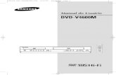 Manual do Usuário DVD-V4600M...Características do DVD • Conversor analógico para digital de vídeo de 10 bits e filtro digital avançado de 27MHz. • Reprodução de fontes de