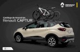 Catálogo de Acessórios Renault CAPTUR · 3 Ideal para montar um porta-bicicleta ou outros equipamentos de teto, aumentando a capacidade de carga do seu carro. BARRA DE TETO 7711733299