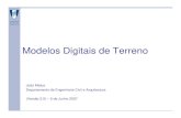 Modelos Digitais de Terreno - Técnico Lisboa...Modelos Digitais de Terreno Por Modelo Digital de Terreno designa-se qualquer conjunto de dados em suporte numérico que, para uma dada