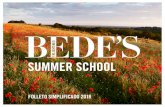 FOLLETO SIMPLIFICADO 2018 - Bede's Summer School€¦ · como un viaje en barco o una visita a un parque de atracciones. Academias optativas: Deportes de aventura, baile (pop comercial),