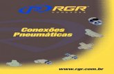 Conexões Pneumáticas - RGR...cód. / code u N1 N2 N3 N4 TAmANho/size 10-32uNF NpT1/8 NpT1/4 NpT3/8 NpT1/2 ONE-TOUCH TUBE FITTINGS features oNe-Touch Tube FiTTiNgs Are used iN pNeumATic