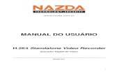 MANUAL DO USUÁRIO - Nazda...2 Manual do Usuário e Operador do DVR Nazda – versão 2.0 Agradecemos sua preferência pelo nosso DVR. Este manual será como uma ferramenta de trabalho