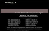MANUAL AIRE ACONDICIONADO LM036CI-100P432 manual_11.5REEE_On... · 2020. 5. 20. · LM012HI-115V432-1X MANUAL DEL USUARIO AIRE ACONDICIONADOR LENNOX Aire Acondicionado Split LM018CO-115P432-1X