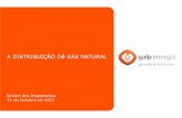 A DISTRIBUIÇÃO DE GÁS NATURAL · 4 A Distribuição de Gás Natural em Portugal •Decreto-lei nº30/2006 de 15 de Fevereiro •Enquadramento da reorganização do sector do GN