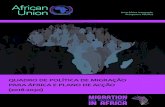 QUADRO DE POLÍTICA DE MIGRAÇÃO PARA ÁFRICA E PLANO DE … · Quadro de Políticas de Migrao para África e Plano de Aco (2018 2030) PREFÁCIO Devido a uma multiplicidade de factores