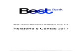 Relatório e Contas 2017 · 2018. 7. 6. · Banco Best, S.A. • Sede: Praça Marquês de Pombal, 3 – 3º, 1250-161 Lisboa • • tel.: 707 246 707 Registado na Conservatória