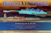 PROGRAMM · 2020. 10. 14. · Rondò Veneziano Die Überzeugung «Ich akzeptiere Kunst mehr als mich.», stammt von einem Mann, der schon seit mehr als vier Jahrzehnten nuancenreich