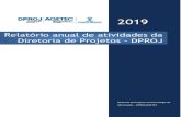 Relatório anual de atividades da Diretoria de Projetos - DPROJ · 2019. 12. 11. · Revisar o documento - Termo de Encerramento de Projeto Editar o documento, propor alterações