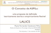 Estabilizando ASPILs instáveis: Uma proposta teórico ...O Conceito de ASPILs: uma proposta de definição teoricamente estrita e empiricamente flexível LALICS Paulo Fernando Cavalcanti