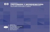 03 PROTEINURIA Y MICROHEMATURIAnefrologiaargentina.org.ar/numeros/2016/volumen14_2/Art3.pdf · 2020. 11. 4. · 43 Evolución Ante la presencia de proteinuria subnefrótica y microhematuria