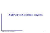 AMPLIFICADORES CMOS - UFPR · 2009. 4. 3. · TE 823 Projeto de CIs Analógicos 9 I B v out v in +-M 1 M 2 i D 3 Admitância de entrada: 1:1 1 1 1 1/ m in in M V in M M oc g Y sC