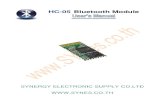 HC-05 Bluetooth Module - Synessynes.co.th/.../2400/Bluetooth/HC-05_Thai-Manual.pdf · HC-05 Bluetooth Module เป็นโมดูลไร้สายที่ใช้สื่อสารกันด้วย