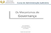 Os Mecanismos de Governança · 2017. 6. 6. · OS MECANISMOS DE GOVERNANÇA Governança Corporativa •Surgiu nos EUA e Europa, na década de 90, motivada pela necessidade de restringir