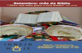 IGREJA 2020... · mento da Leitura Orante da Palavra de Deus; a implantação de círculos bíblicos ... na catequese, nos grupos de 05 Setembro: Mês da Bíblia “Abre tua mão
