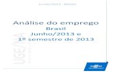 Brasil Junho/2013 e 1º semestre de 2013 - Sebrae Sebrae... · UGE/NA - NEP 6/60 Evolução do saldo líquido de criação de emprego formal no Brasil pelas MPE – 1º semestre de
