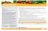 N Micronutriente - Agroinnova · 2020. 4. 27. · BORON Micronutriente Para añadir zinc a una aplicación de boro, Z-Max® se puede mezclar con Boron® cuando ambos se diluyen adecuadamente.