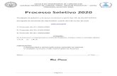Processo Seletivo 2020 · 2020. 12. 16. · ESCOLA DE ENGENHARIA DE LORENA/USP COLÉGIO TÉCNICO DE LORENA “PROF. NELSON PESCIOTTA” - COTEL PROCESSO SELETIVO 2020 Página 1 Processo