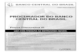 PROVA DISCURSIVA III - Central de Concursos...UnB/CESPE – BACEN Prova Discursiva III Cargo: Procurador do Banco Central do Brasil – 5 – QUESTÃO 2 Considerando que, originalmente,