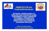 OBJETIVOS DA PARASITOLOGIA...L. Rey. Parasitologia, 4a edição, 2008 REGRAS DE NOMENCLATURA ZOOLÓGICA Código que visa impedir confusões na designação científica dos seres vivos