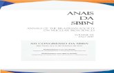 Anais dA SBBNsbbn.org.br/wp-content/uploads/2018/02/ANAIS-SBBN-2017... · 2018. 2. 1. · Anais da SBBN (2017) volume 4 3 SUMÁRIO Pag. Apresentação 4 Siglas e instituições participantes