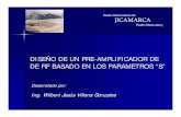 DISEÑO DE UN PRE-AMPLIFICADOR DE DE RF BASADO EN LOS ...jro.igp.gob.pe/teps/pdf/2005/WVillenaPreAmplificador.pdf · Ing. Wilbert Villena Gonzales 2 Objetivo Implementar un pre-amplificador