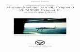 Morane-Saulnier MS500 Criquet 0 & MS502 Criquet II...2020/08/02  · Christian Malcros LES AERONEFS DE L’ALOA (VOLUME 2) Morane-Saulnier MS500 Criquet 0 & MS502 Criquet II en service