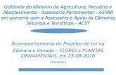 Gabinete do Ministro Assessoria Parlamentar - ASPAR...EMENTA: altera a Lei nº 10.711, de 5 de agosto de 2003, para isentar as cultivares de plantas e flores ornamentais de domínio