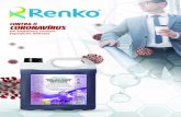 CONTRA O CORONAVÍRUS - Renko · 2020. 4. 16. · MIRAX - ALTA DILUIÇÃO é um desinfetante de uso geral a base de quaternário de amônio indicado na limpeza e desinfecção de