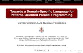 Towards a Domain-Specific Language for Patterns-Oriented ......Pontifícia Universidade Católica do Rio Grande do Sul - PUCRS Programa de Pós-Graduação em Ciência da Computação