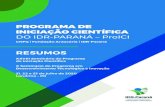 PROGRAMA DE INICIAÇÃO CIENTÍFICA...O Programa de Iniciação Científica (ProICI) do Instituto de Desenvolvimento Rural do Paraná IAPAR-EMATER (IDR-Paraná) iniciou-se em 1992,