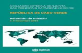 REPÚBLICA DE CABO VERDE - WHO...A avaliação externa conjunta (AEC) em Cabo Verde decorreu entre os dias 4 e 8 de novembro de 2019, tendo envolvido, para além da equipa técnica