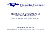 Apostila 3 Legisla o Complementar - Governo do Brasil · Apostila nº 3 Orientadora da Aplicação do Processo e do Regime Disciplinar Legislação Complementar Agosto de 2020 Setor