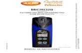 MICRO20 terna - Akso Loja virtual · 2020. 2. 19. · - 1 escova para limpeza da célula de medição (cubeta) - 1 maleta para transporte - 1 padrão de verificação da medição