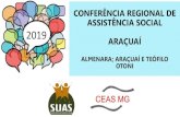 CONFERÊNCIA REGIONAL DE ASSISTÊNCIA SOCIAL 2019 ARAÇUAÍconselhos.social.mg.gov.br/ceas/images/doc_ceas/2... · 2019. 11. 14. · Conferencia Regional de Assistencia Social –