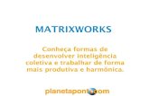 MATRIXWORKS - planetapontocomplanetapontocom.org.br/wp-content/uploads/2011/10/MATRIX...• Ciclos de Ordem e Caos • Caos Confuso X Caos Criativo • Apresentação de dados e estudos