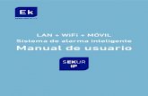 LAN + WiFi + MÓVIL Sistema de alarma inteligente Manual ......Sistema de alarma inteligente Manual de usuario 2 Contenido 01. Introducción 02. Notas importantes para el usuario 03.