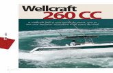 Wellcraft 260 CC · 2019. 10. 24. · Há uma portinhola para facilitar o embarque dos peixes e a amurada (a parte late- ... teste estarem longe do potencial do casco da Wellcraft