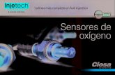 Injetech TRADE MARK U.S.A. Sensores de oxígeno · 2019. 2. 4. · Injetech. Identificar casuas de sensores dañados por contaminación y suciedad excesiva Oxidación corrosión Desgaste